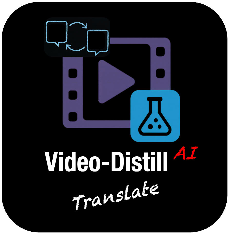 Video Distill Translate Logo